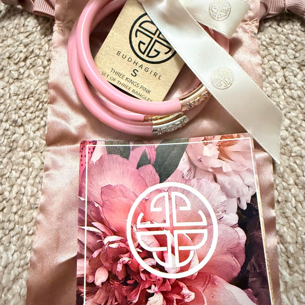 BuDhaGirl Pink Bangle Set